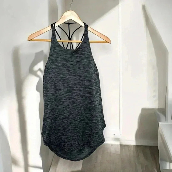 Lululemon Raise The Barre Tank Heathered Black 8 - Picture 4 of 7